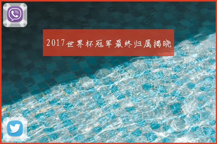 2017世界杯冠军最终归属揭晓